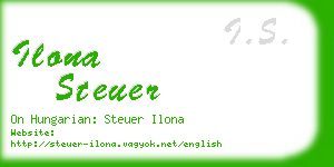 ilona steuer business card